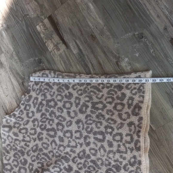 Nardi & Tagliaferri Leopard Print Pullover Wool Moher Poncho Top Made In Italy - Picture 13 of 15